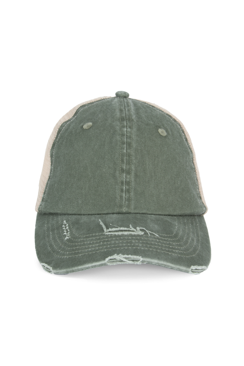 Eco-Friendly Unisex Ripped Trucker Cap