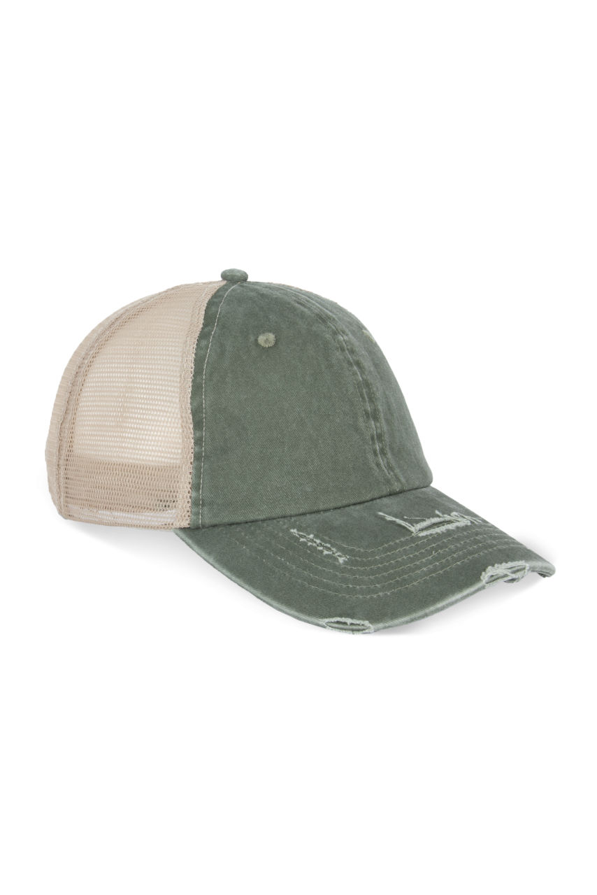 Eco-Friendly Unisex Ripped Trucker Cap
