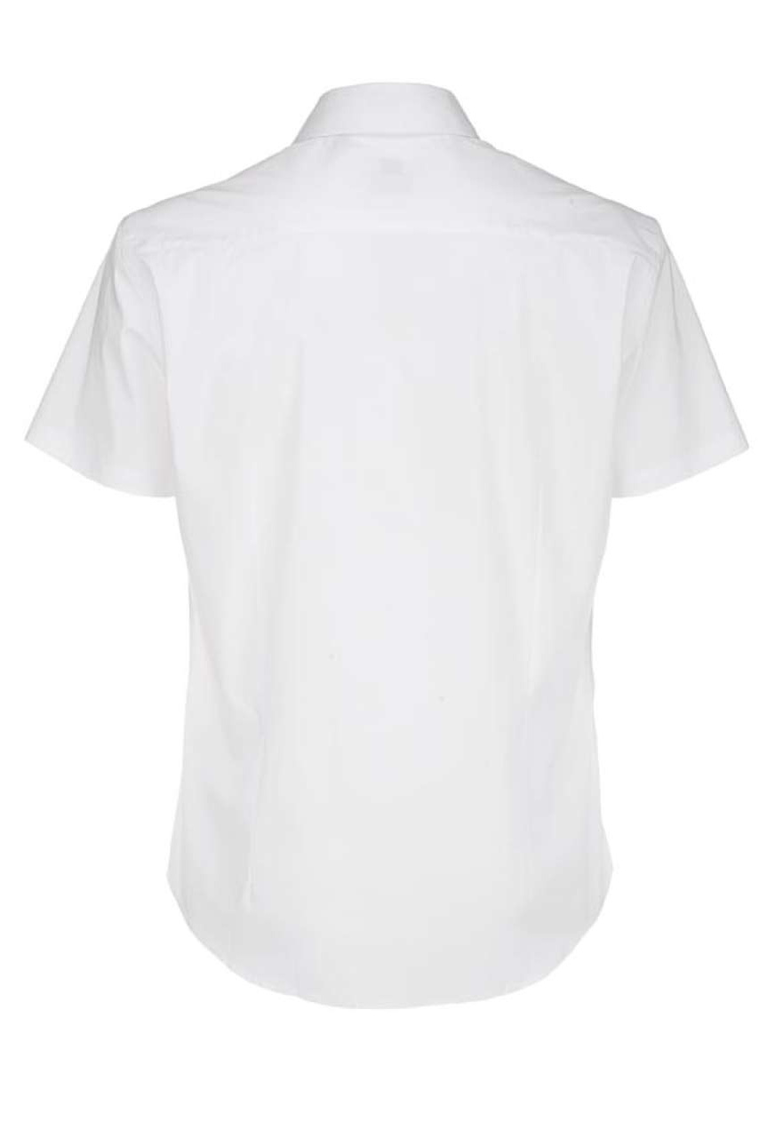 B&C Men's Black Tie Short Sleeve Shirt