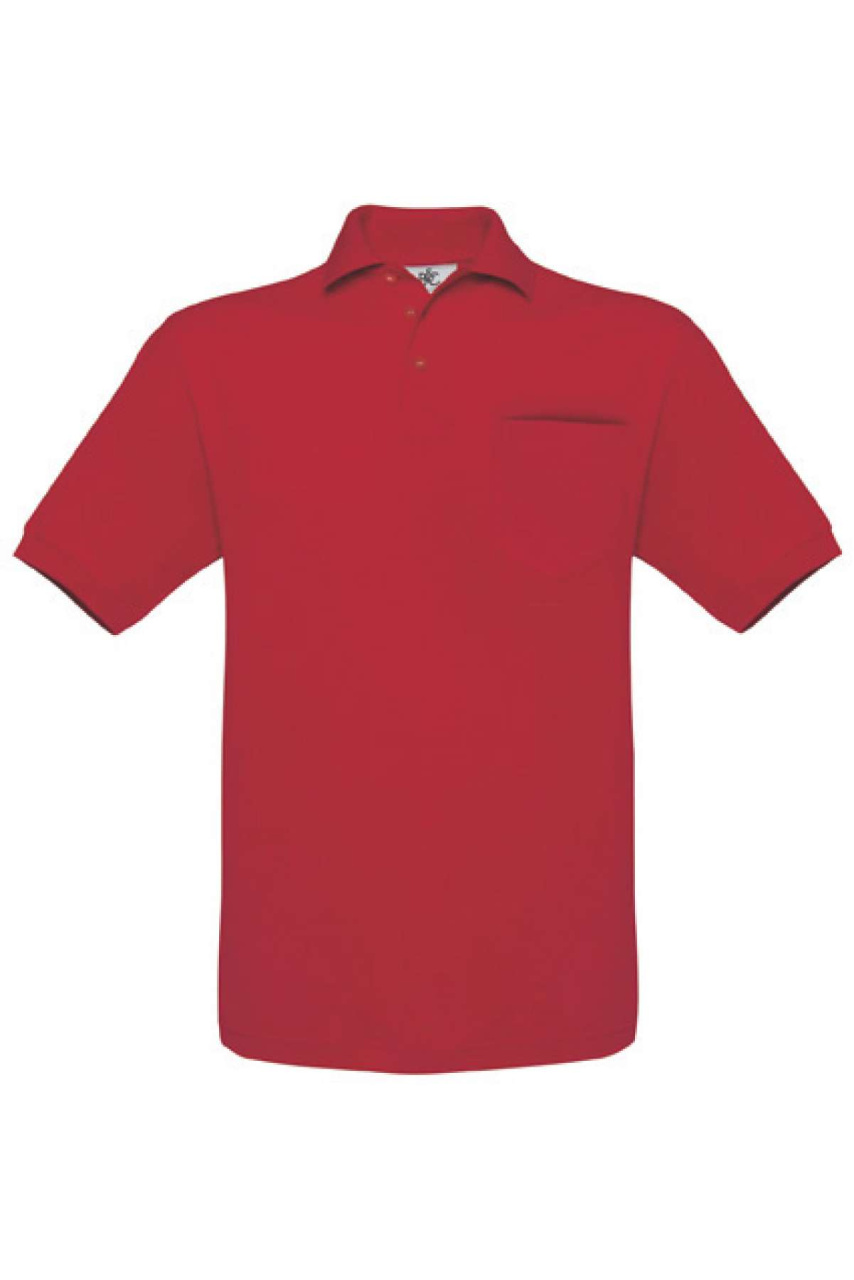 Tricou Polo B&C Safran Pocket - Elegant și Practic