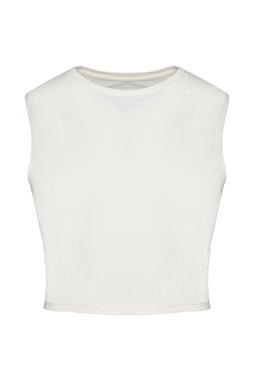 Eco-Friendly Sleeveless Crop T-Shirt for Women