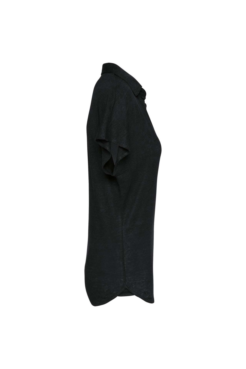 Women's Linen Knit Polo Shirt - Stylish & Comfortable