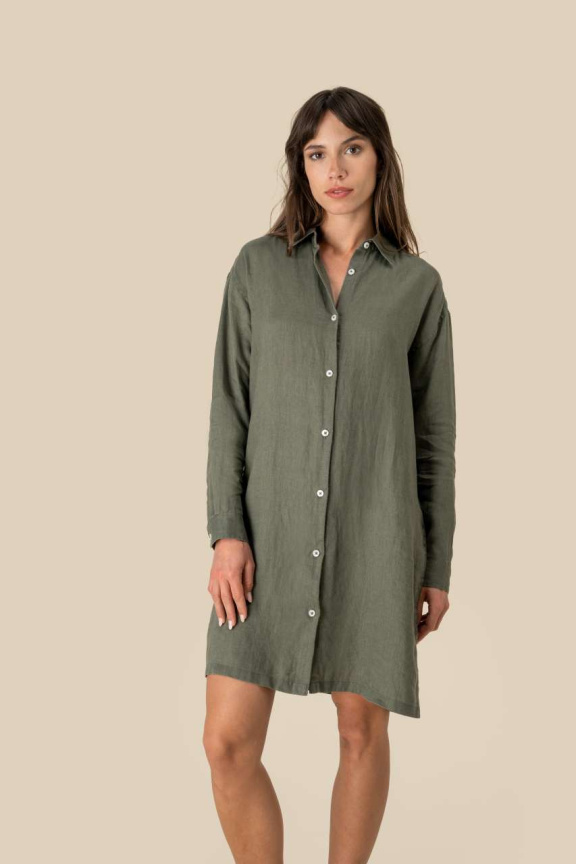 Cămașă Rochie de Damă din In - Confort și Eleganță
