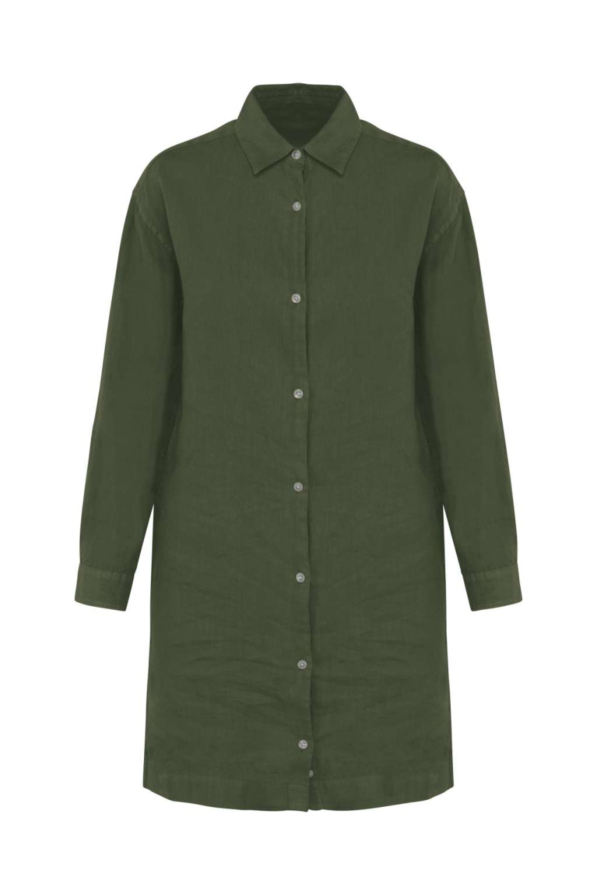 Women's Comfort Fit Linen Dress Shirt