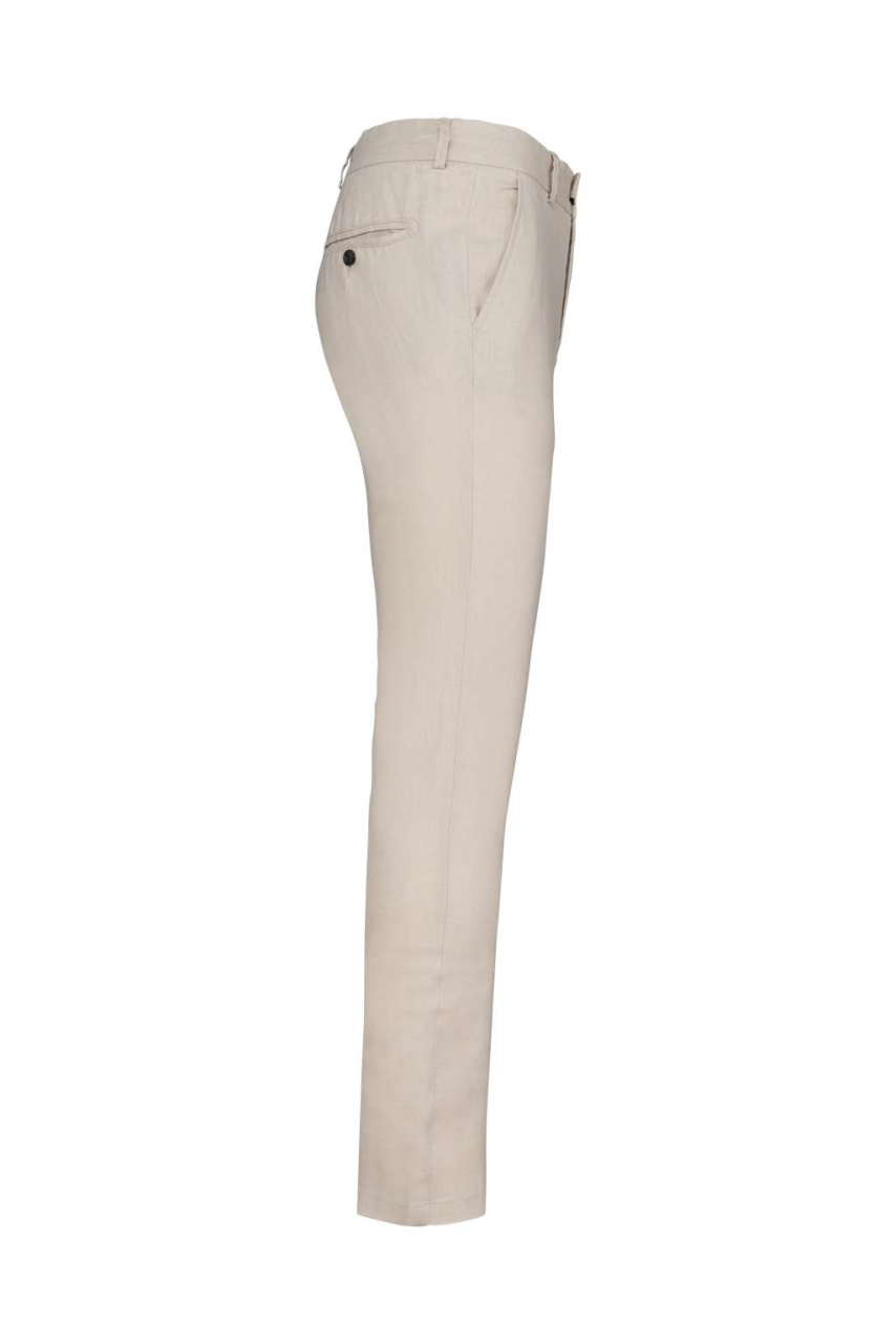 Men's Linen Trousers with Navy Accents
