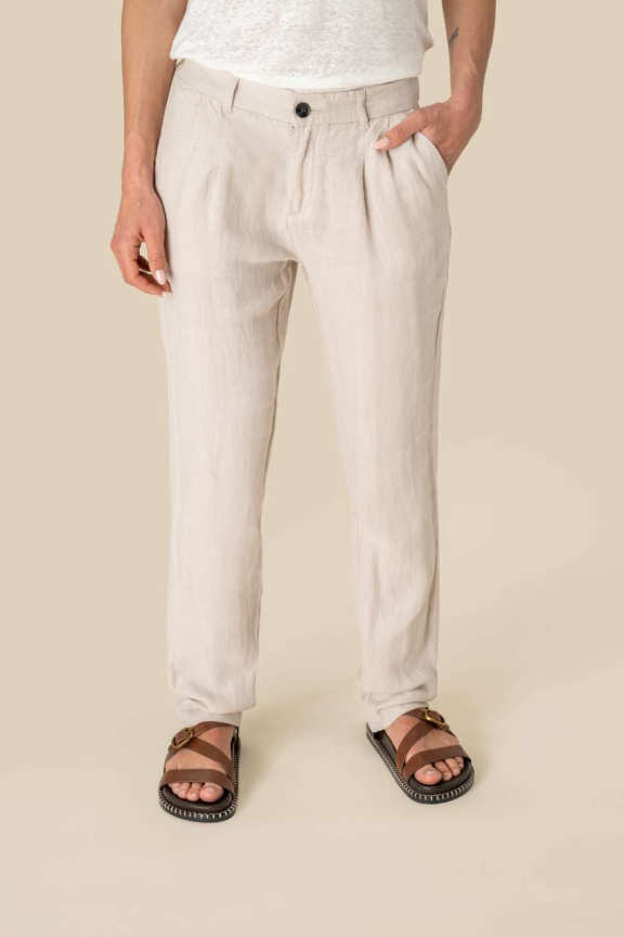 Pantaloni de Damă din In Eleganți și Confortabili