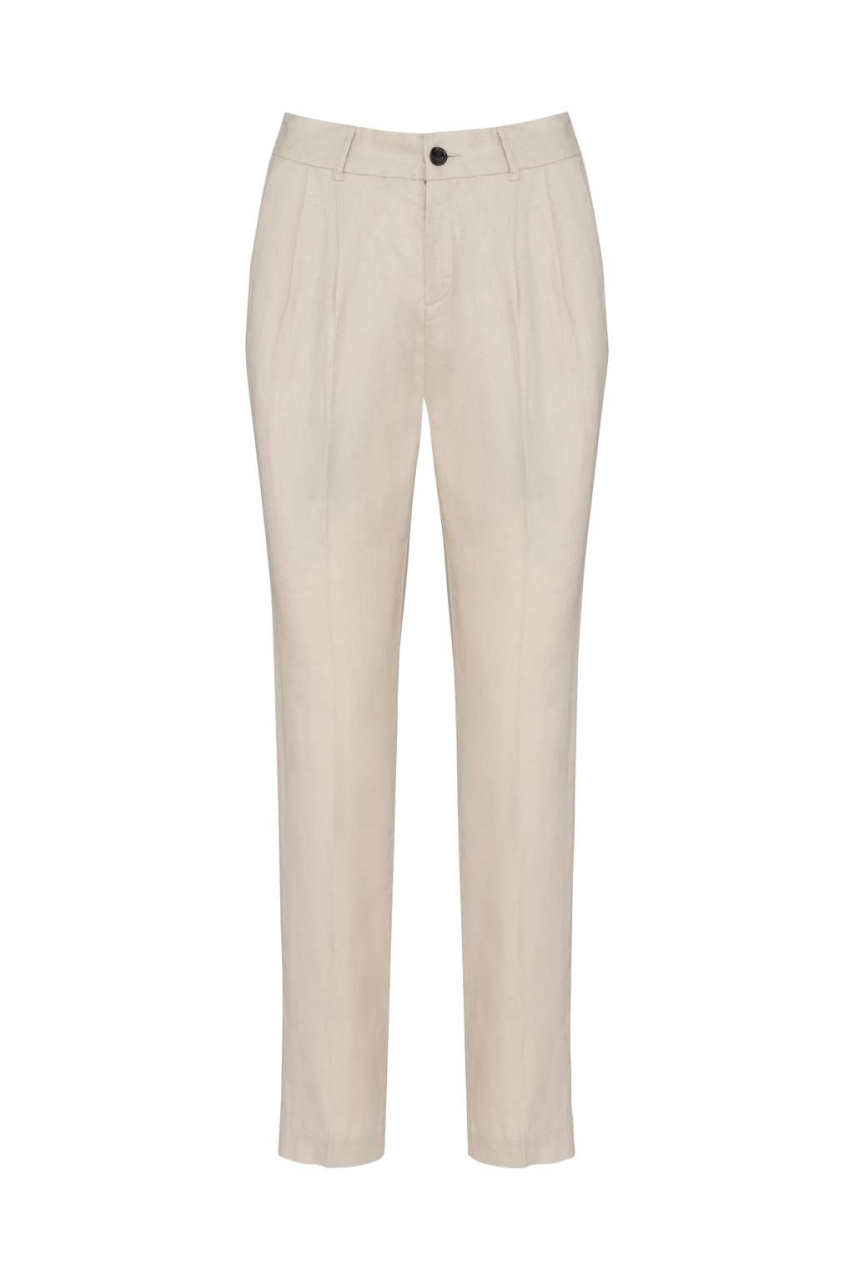 Pantaloni de Damă din In Eleganți și Confortabili