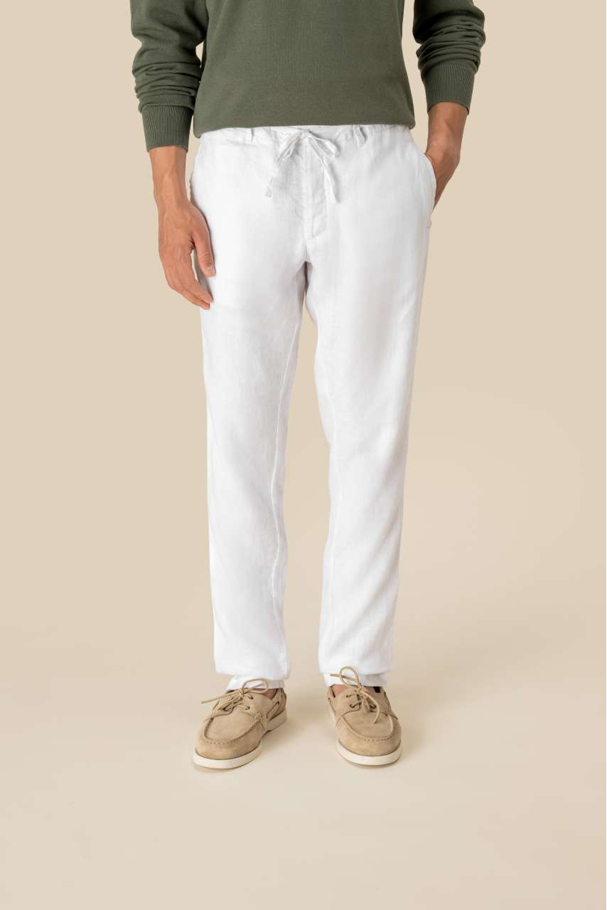 Eco-Friendly Men's Linen Washed Trousers