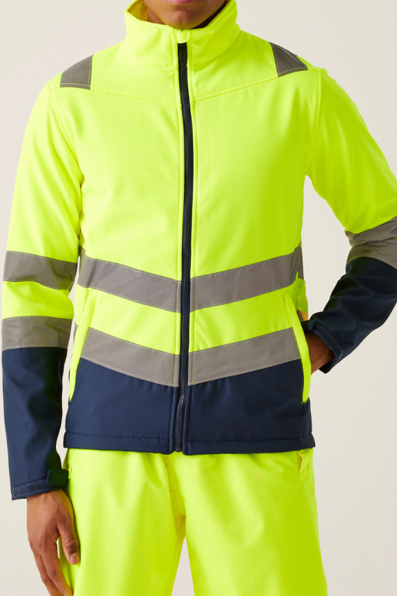 Pro Hi-Vis Softshell Jacket - Safety & Comfort