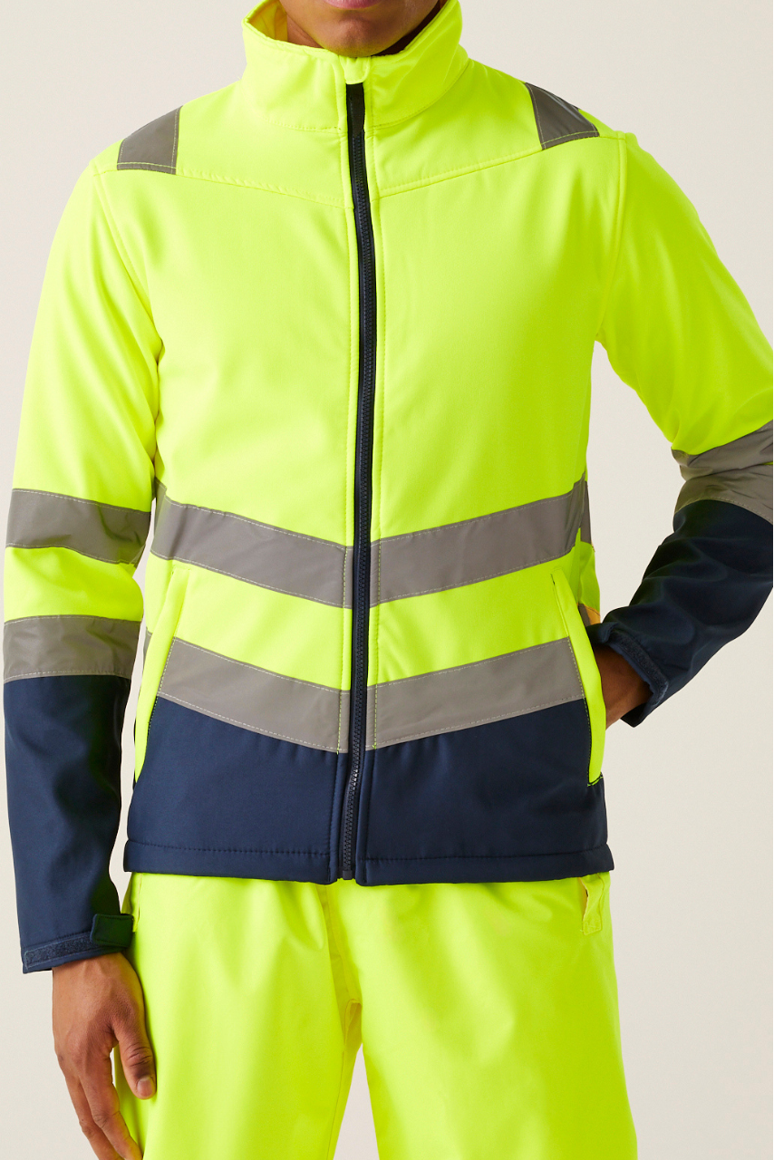 Jachetă Softshell Hi-Vis PRO - Siguranță și Confort