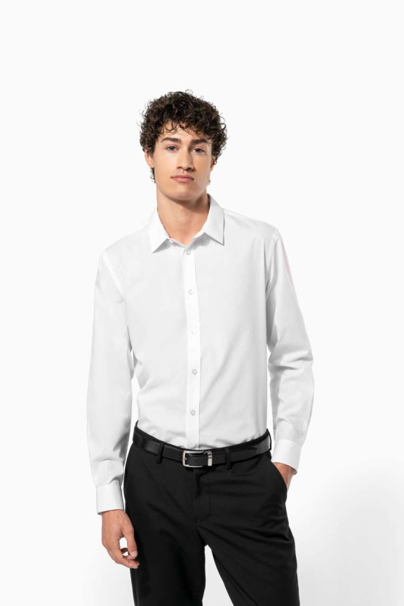 Men's Easy Care Poplin Shirt - Polycotton Blend