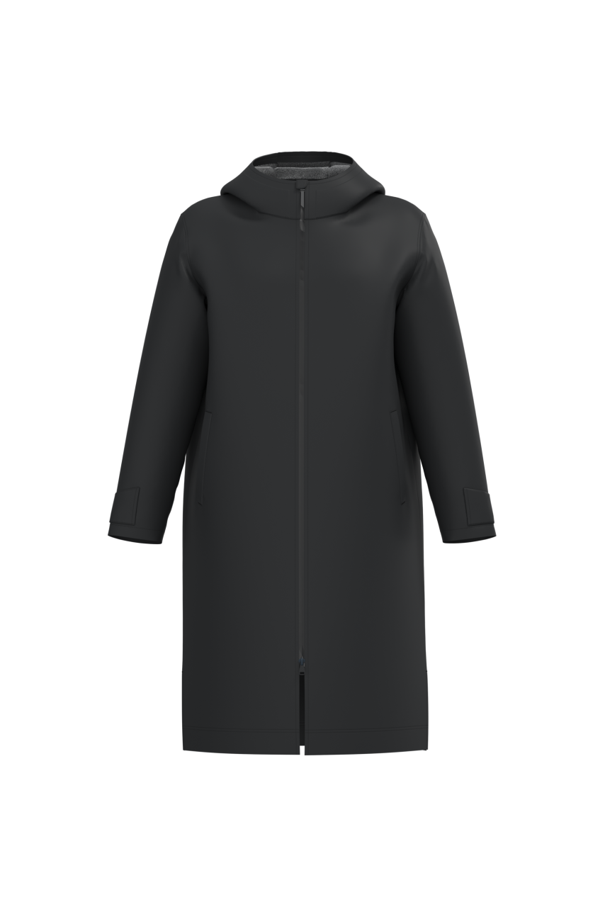 Parka Lungă Unisex Căptușită cu Sherpa - Impermeabilă
