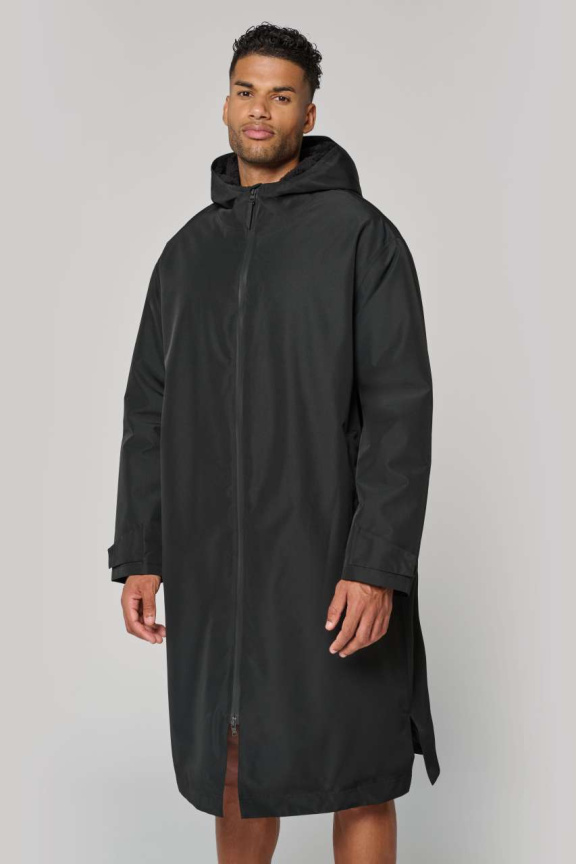 Parka Lungă Unisex Căptușită cu Sherpa - Impermeabilă