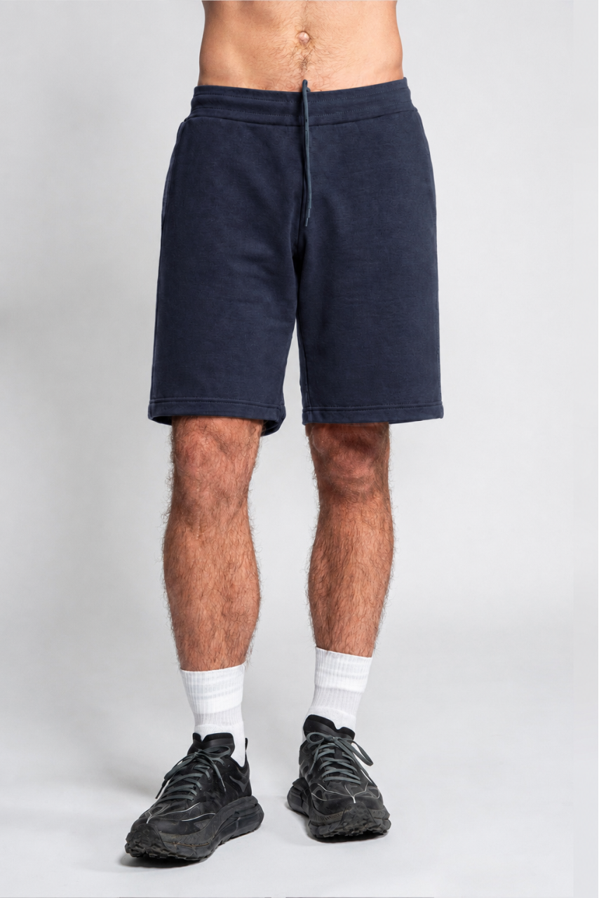 Diagonal French Terry Bermuda Sweatshorts
