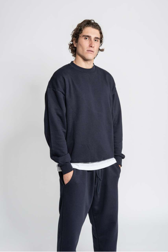 Bluza Crewneck French Terry Diagonal - Confort și Stil