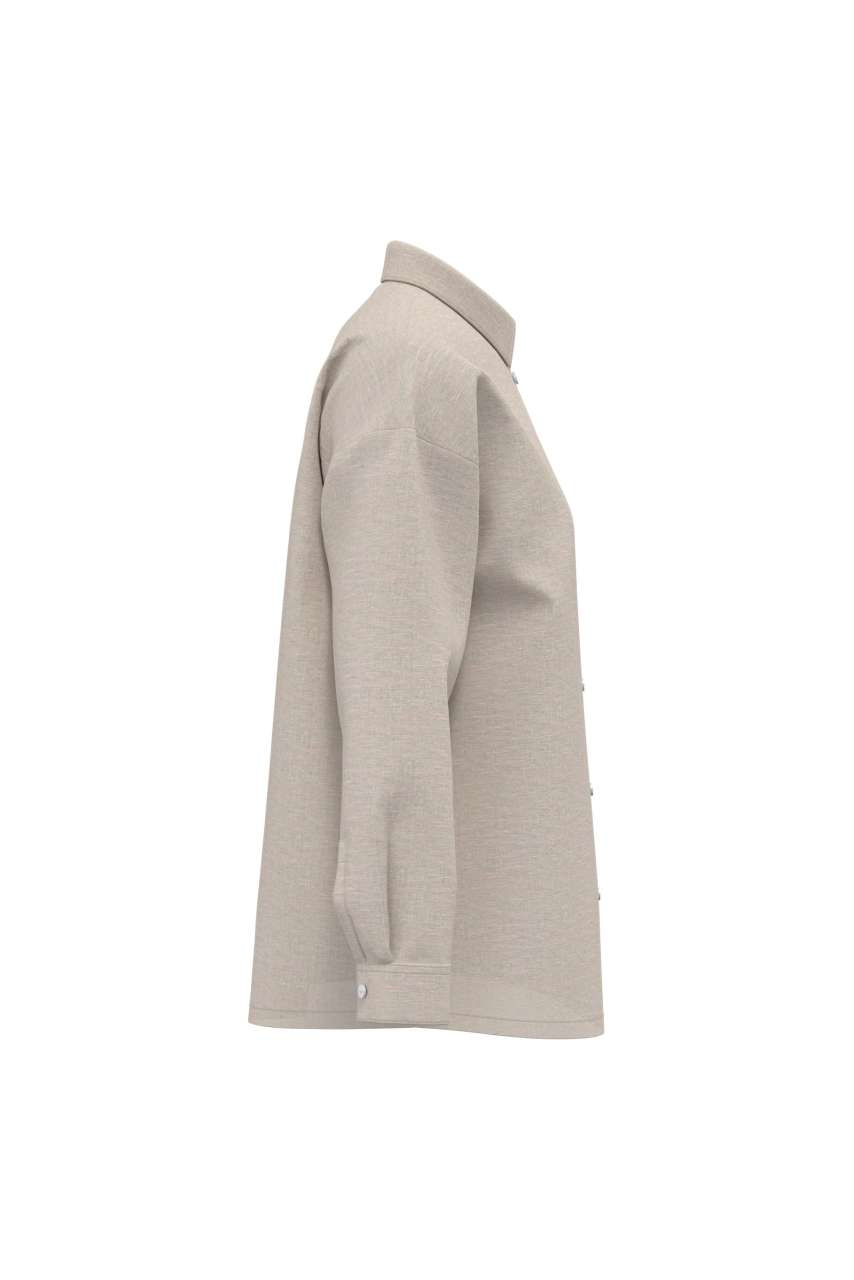 Women's Oversized Linen Shirt - Casual Style