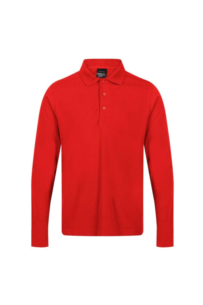 Men's Long Sleeve Polo Shirt - Blue