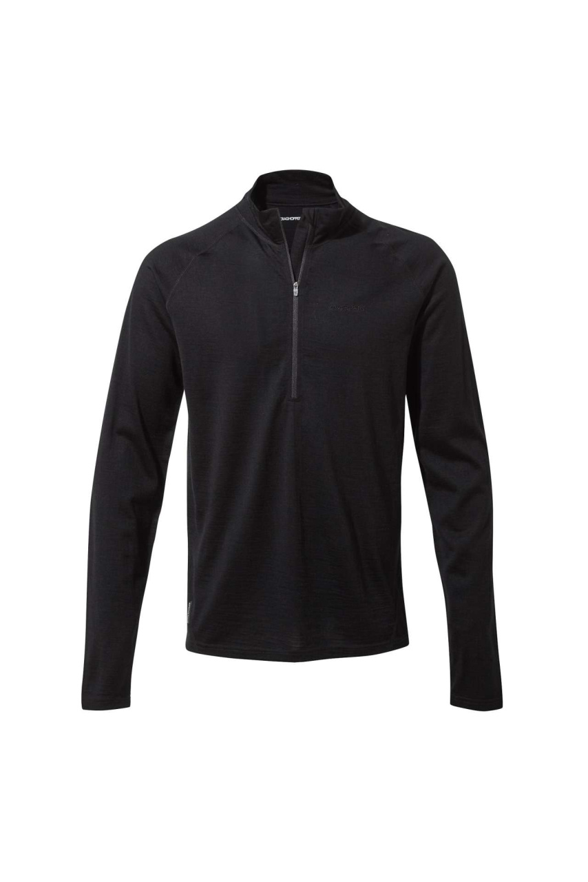 Bluză Sport cu Fermuar Half-Zip Merino