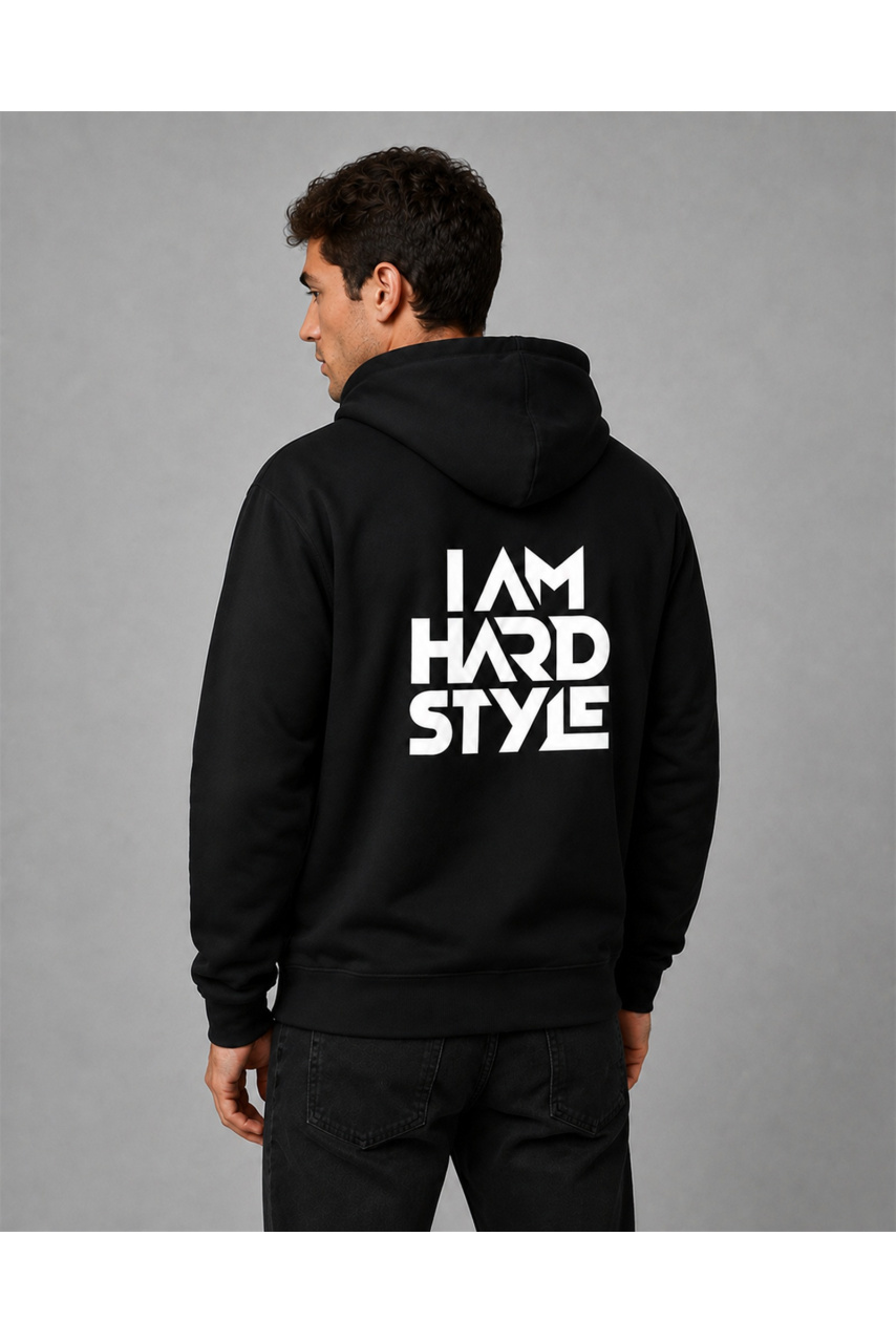Hanorac bărbați I Am Hard Style, bumbac, negru